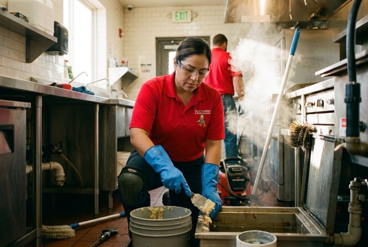 Valley Plumbing commercial technician at an Orem multi-unit building