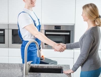 meeting a plumber