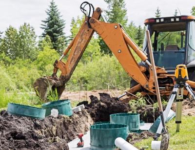excavation for septic system